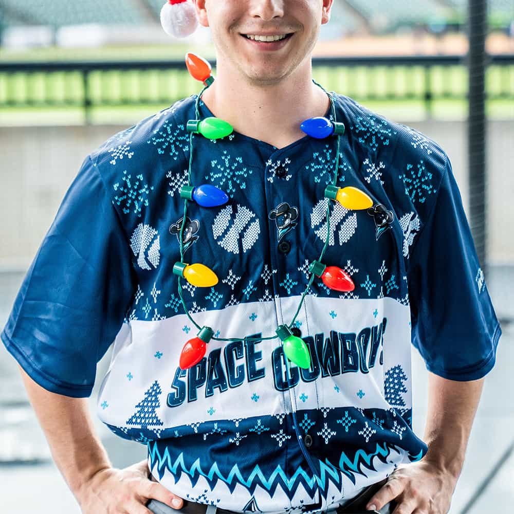 2025 Space Cowboys Tacky Christmas Sweater Jersey Giveaway