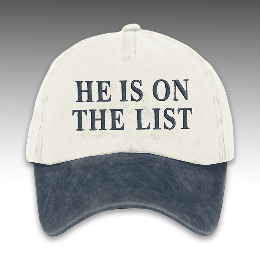 8647 FDT He's On The List Epstein Hat
