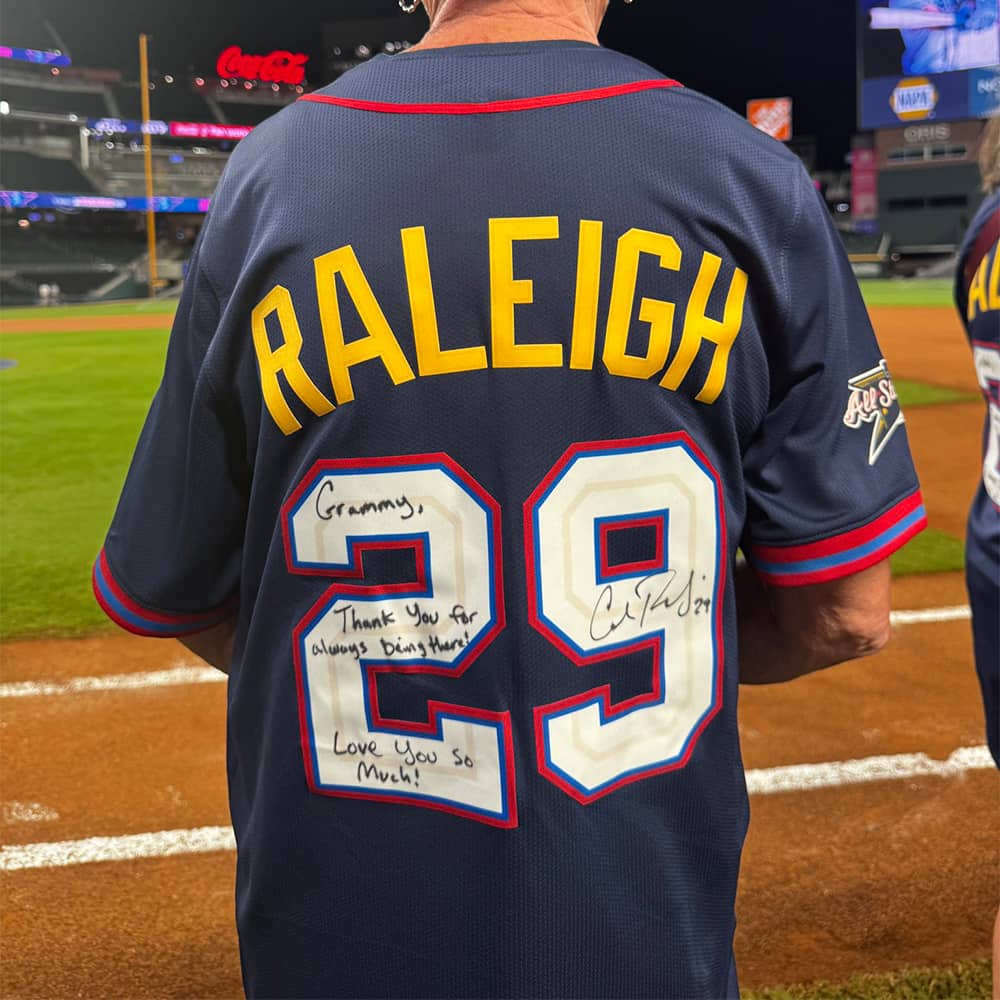 Cal Raleigh Signed All-Star Grandmother Jersey