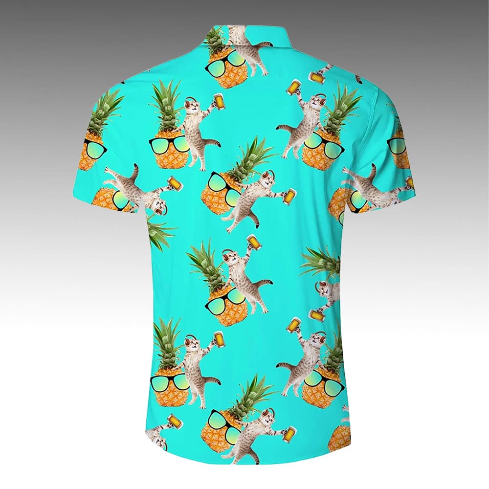 Ivo Graham Beer Cat Pineapple Hawaiian Shirt