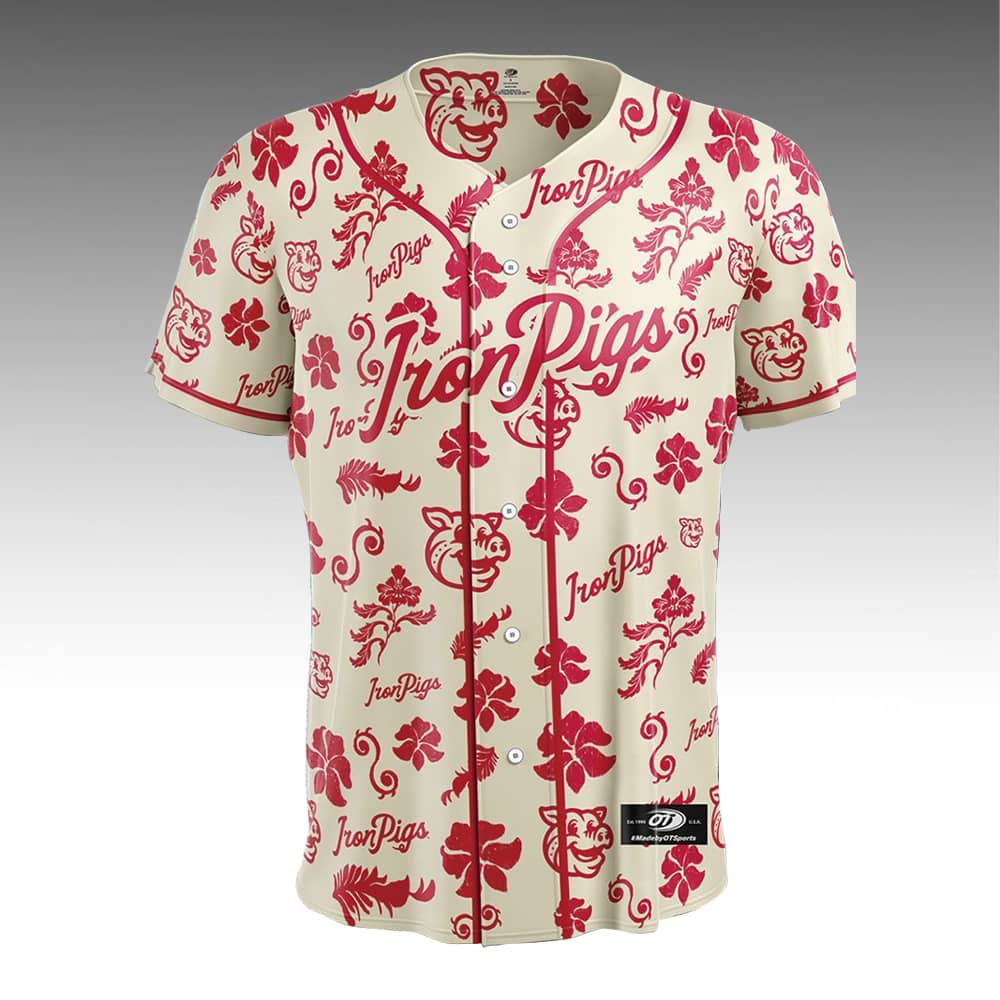Lehigh Valley IronPigs Hawaiian Jersey 2025