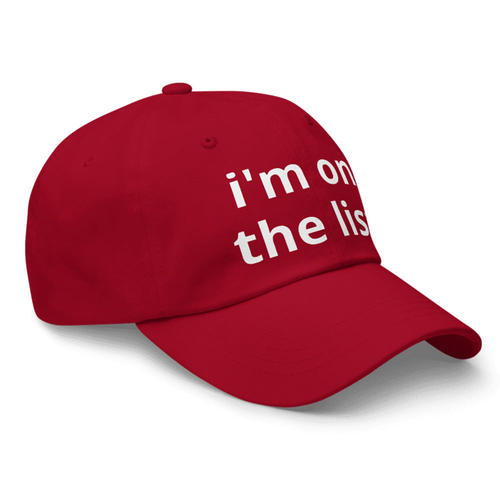 Trump I'm On The List Hat
