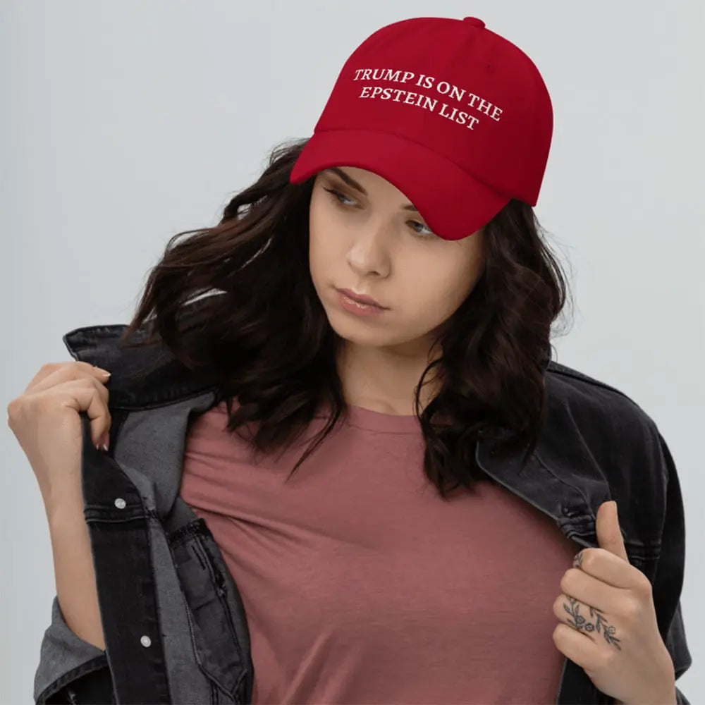 Trump Is On The Epstein List Hat Patricia Clothing