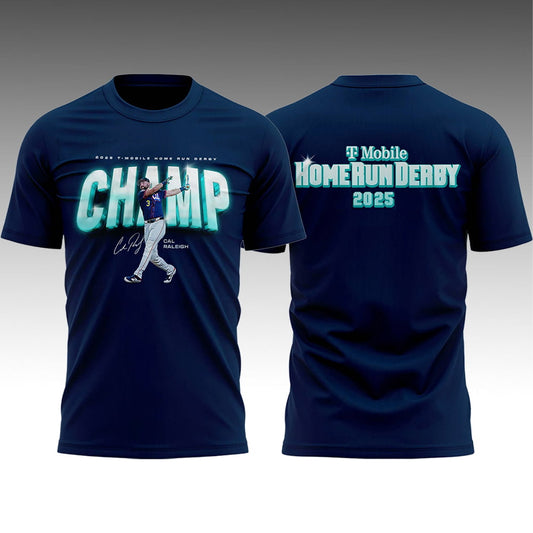 Mariners Cal Raleigh Home Run Derby Champ Shirt 2025 Giveaway