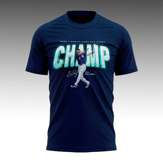 Mariners Cal Raleigh Home Run Derby Champ Shirt 2025 Giveaway